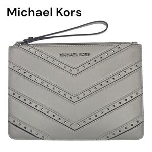Michael Kors‎ Ellis XL Zip Clutch Wristlet ☆